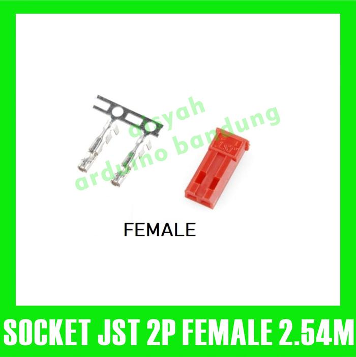 Gambar Connector konektor Red JST merah 2 Pin 2pin Female Male battery Lipo - MALE dari aisyah arduino bandung undefined 3 Tokopedia