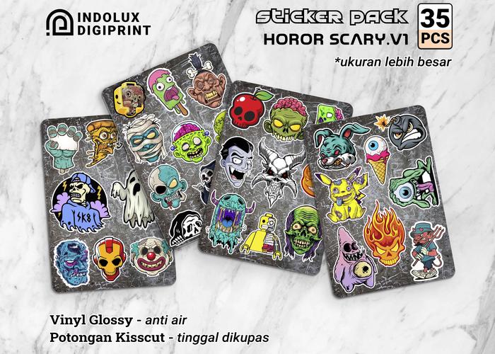 Gambar 50 Pcs Sticker Pack Gore Horror Graffiti Hypebeast Kertas Stiker - HororV1 [35pcs] dari Indolux Digiprint undefined Tokopedia