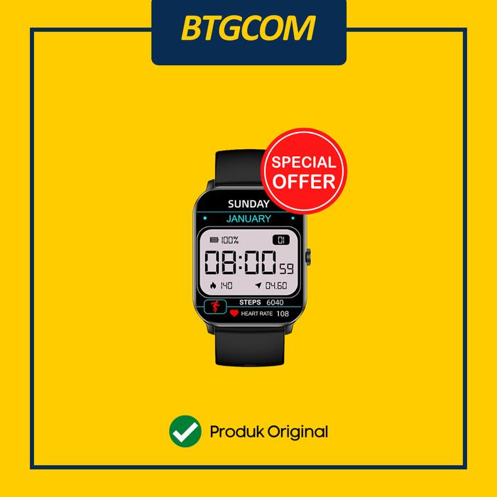 Gambar SMART WATCH VIVAN VWF18 JAM TANGAN PINTAR SMARTWATCH WATERPROOF IP68 100+ MODE OLAHRAGA AI ASSISTANT - BLACK dari btgcom undefined Tokopedia