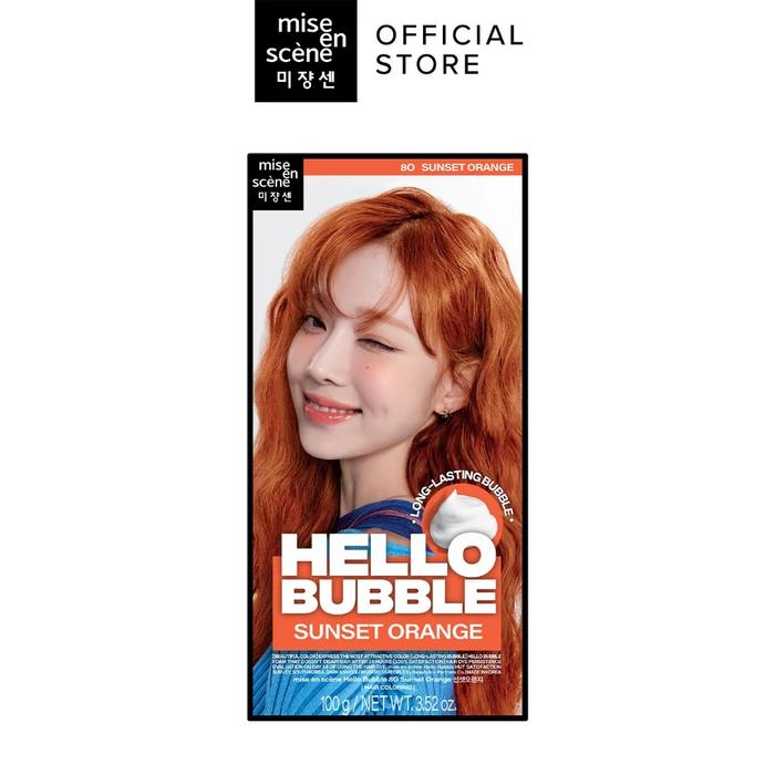 Gambar Mise En Scene Hello Bubble Hair color cat rambut Korea - SUNSET ORANGE dari Bichustore undefined Tokopedia