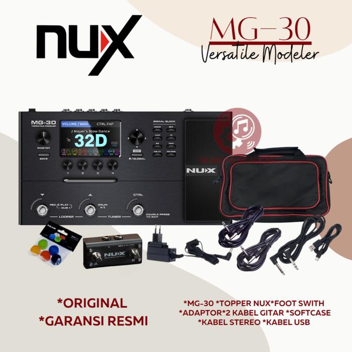Gambar Nux MG30 MG-30 MG 30 Multi-Effects Modeler Pedal - TAS dari Bezrie Musictools New undefined Tokopedia