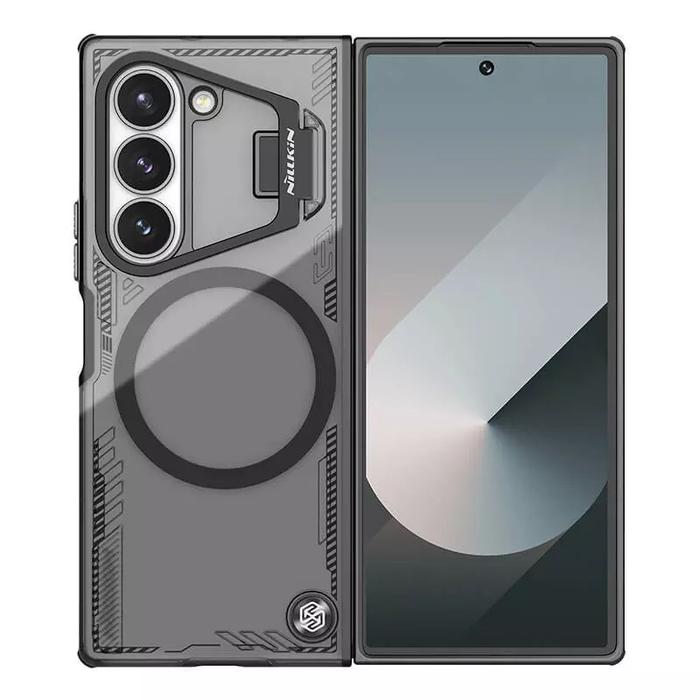 Gambar Case Compatible With Samsung Galaxy Z Fold6 / Z Fold 6 Nillkin Iceblade Fold Stand Casing - Black-Magnetic  dari unomax undefined Tokopedia