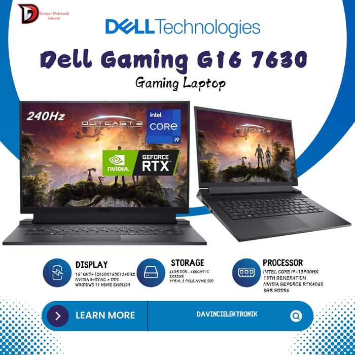 Dell G16 7630 Gaming Laptop, Intel Core i9-13900HX, 64GB Dell G16 7630 Gaming Laptop, Intel Core i9-13900HX, 64GB