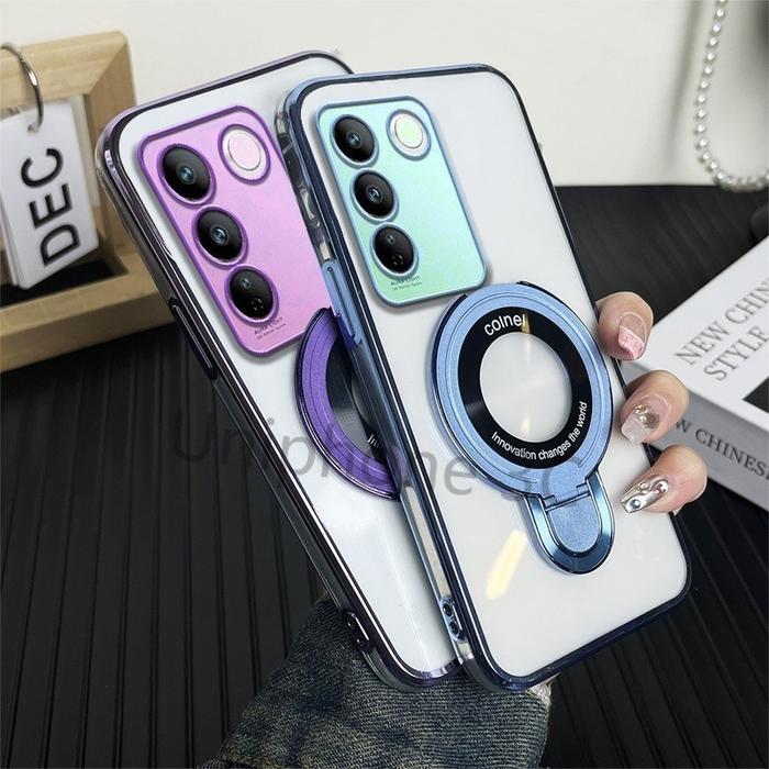 Gambar Case Vivo Y100 4G 5GPlating Ring Transparan Silicone Softcase Luxury Casing Color Phone Cover - Hitam, y100 4g dari K-Rose Official Store undefined Tokopedia