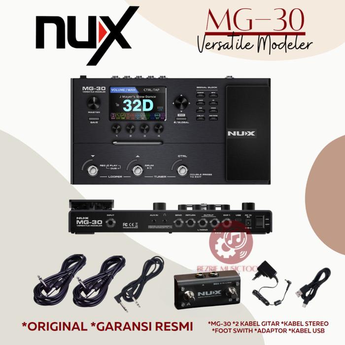 Gambar Nux MG30 MG-30 MG 30 Multi-Effects Modeler Pedal - MG-30 dari Bezrie Musictools New undefined Tokopedia