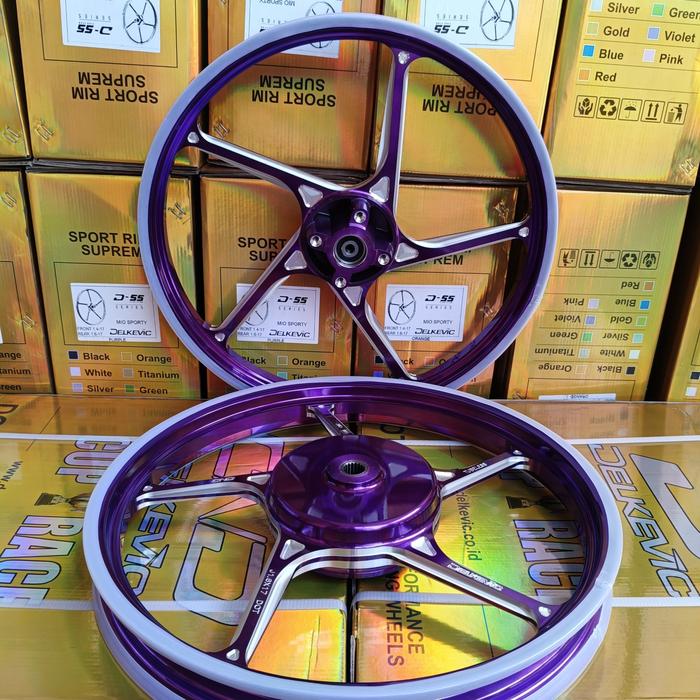Gambar Velg Delkevic D55 Metic 17-140/160 Vario125/150&Mio - Violet, Mio Sporty dari galerimotor12 undefined Tokopedia
