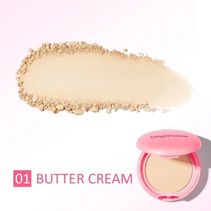 Gambar Glad2Glow Perfect Blurring Powder Foundation - Bedak Wajah - 01.BUTTER CREAM dari Sweet Pineapple @ undefined Tokopedia