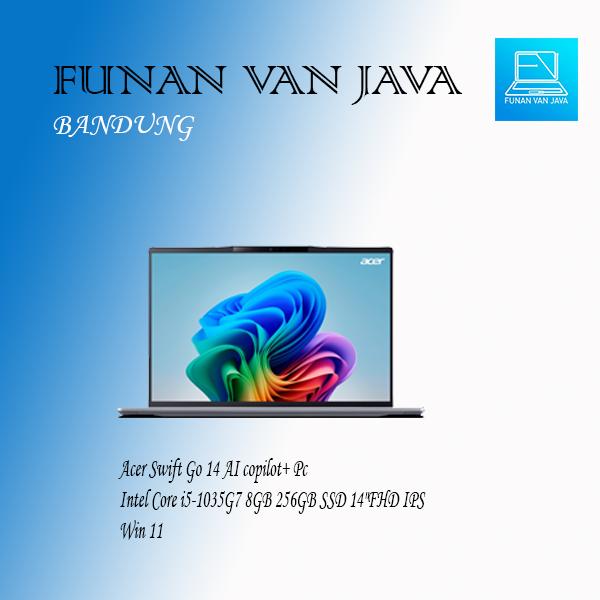 Gambar Laptop Acer Swift Go 14 AI Copilot+ pc/Qualcomm X Plus X1p-42-100/16GB LPDDR5X/1TB SSD GEN4/14.5"WUXGA/IPS 100% SRGB 16:10/WIN 11 + OHS 365 Basic Free ONE YEAR& 100GB Onedrive/ dari FUNAN VAN JAVA undefined Tokopedia