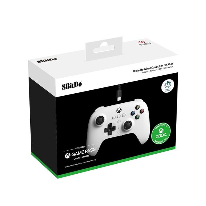 Gambar 8Bitdo Ultimate Wired Controller for Xbox Series X/S Window iOS Android - WHITE dari CHELSKI GAMES undefined Tokopedia