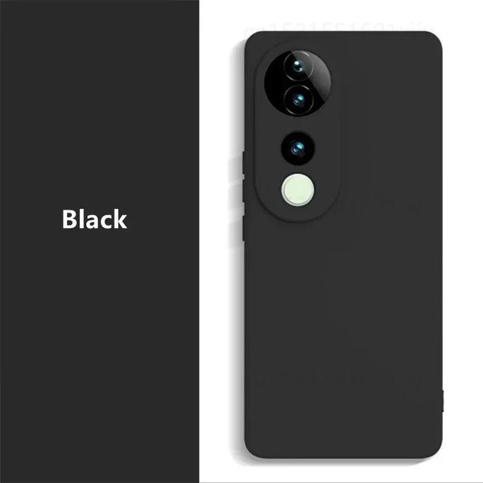 Gambar VIVO V40 5G MICROFIBER LIQUID SILICONE SOFTCASE - Black dari Ninepointnine undefined Tokopedia