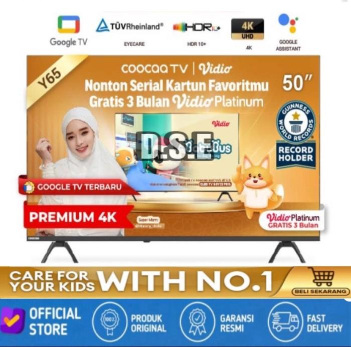 Gambar COOCAA 50 inch GOOGLE TV-4K UHD-Dolby Audio COOCAA 50Y65 - TV ONLY dari Duta suara elektronik. undefined Tokopedia