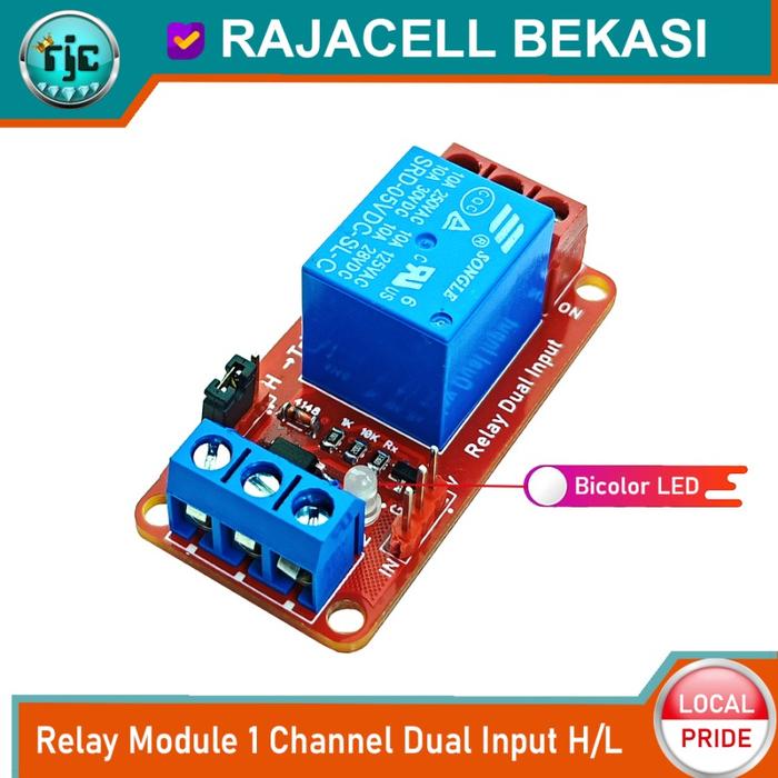 Gambar Relay Module DUAL INPUT High-Low Trigger 3,3V 5V 12V 24V Robotdany for Arduinoo ESP8266 ESP32 - 1 Channel, 5V dari Rajaduino undefined Tokopedia