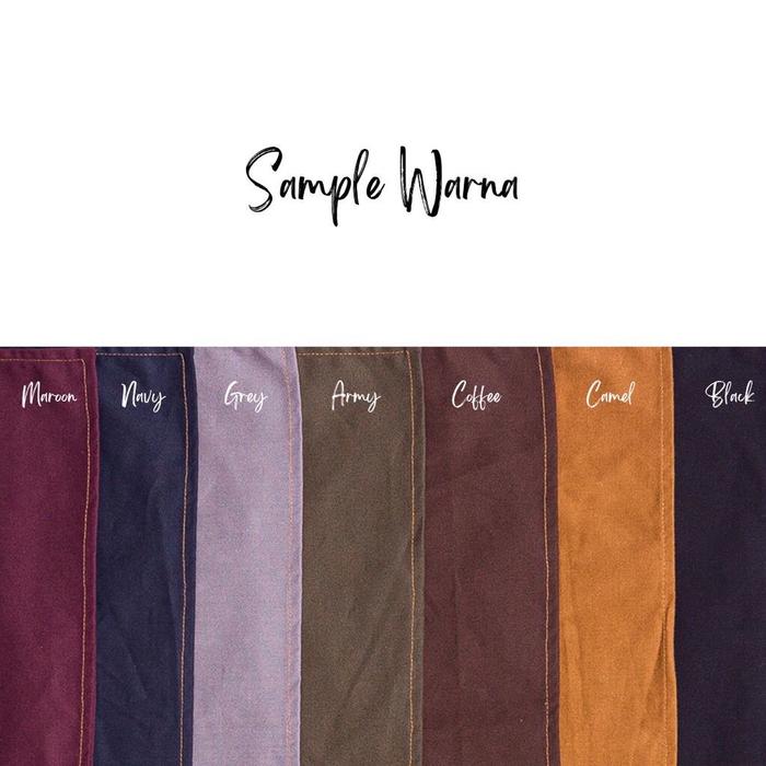 Gambar Celemek Custom New Canvas Multifungsi Apron Barista Barbershop Unisex - Maroon dari 99store.BDG undefined Tokopedia