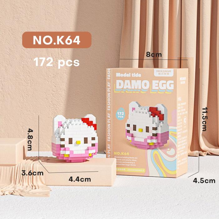 Promo Nano Bricks Block EGG brick Balok Susun New Damo Egg Mini ...