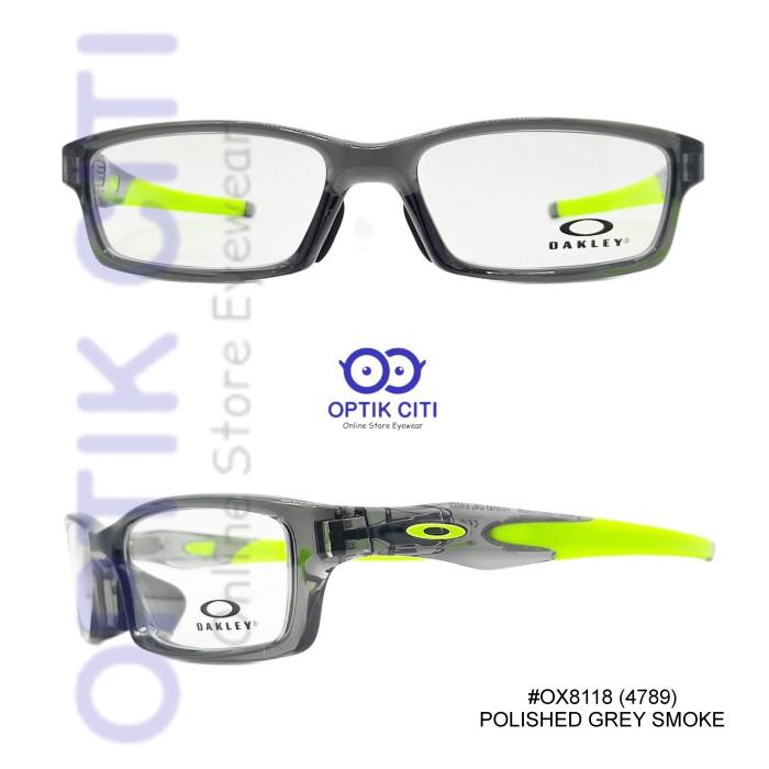 Gambar frame kacamata pria original oakley crosslink OX 8118 Sporty Original - Abu Hijau dari Optik Citi Eyewear undefined Tokopedia
