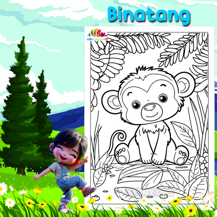 Gambar KERTAS MEWARNAI / COLORING / KERTAS GAMBAR / BINATANG A - BINATANG 4, A4 dari ATOMYOFC undefined Tokopedia