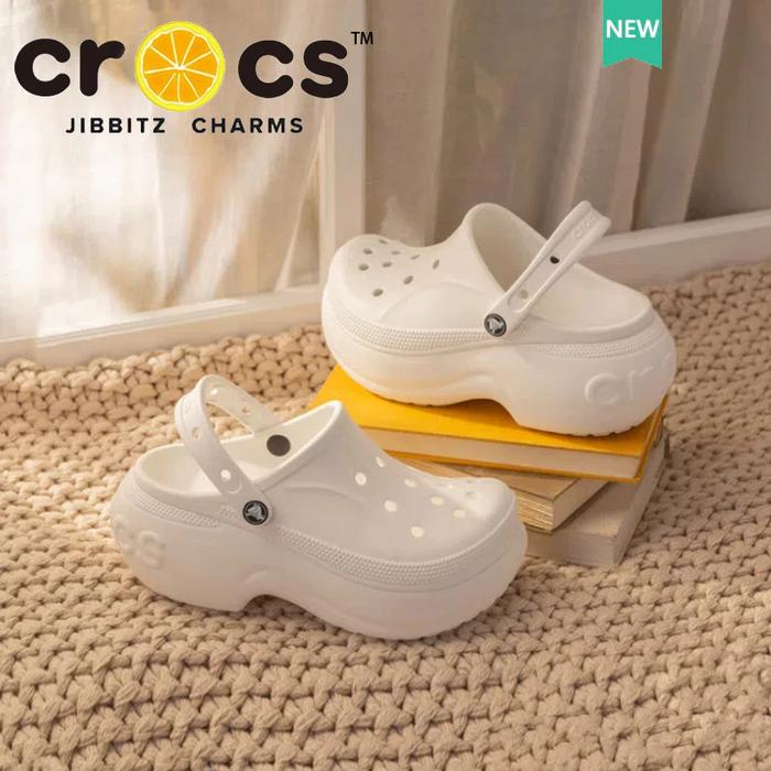 Gambar SANDAL CROCS BELLA PLATFORM CLOG - Putih, W5 dari Crocs Store Ind undefined 5 Tokopedia