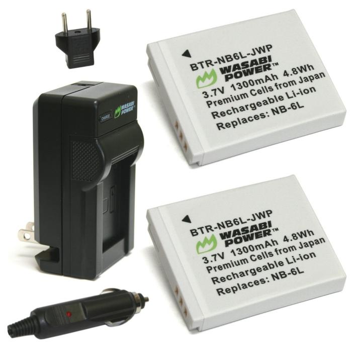 Battery Charger for Canon NB-6L NB-6LH NB6L NB6LH SX170 SX270 SX280 SX530  SJS Baterai