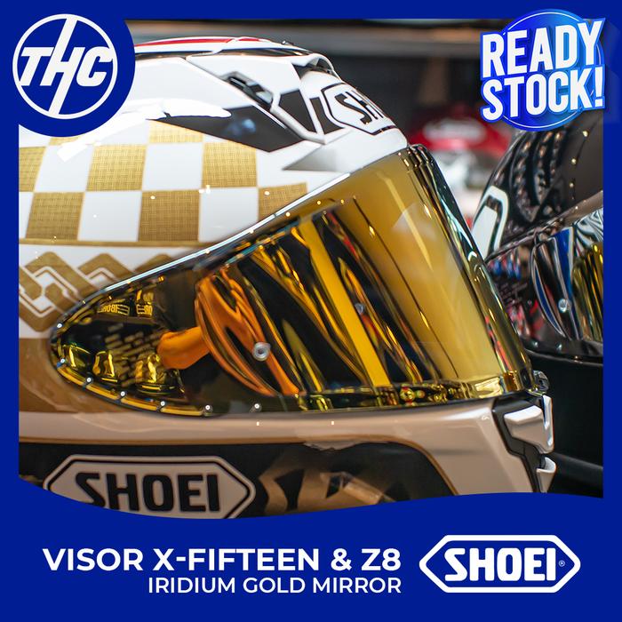 Jual VISOR ORIGINAL HELM SHOEI X15 Z8 CWR-F2 IRIDIUM RED, BLUE