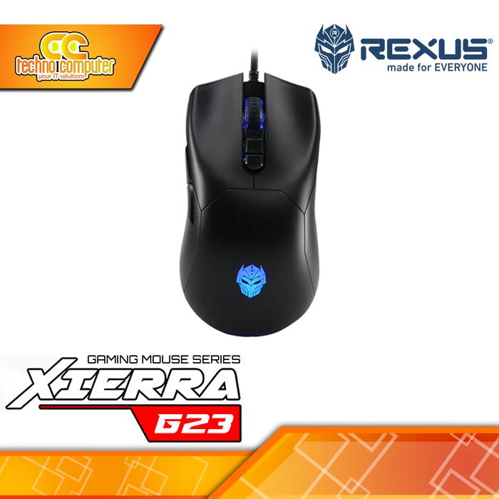Gambar REXUS XIERRA G23 - Gaming Mouse - Hitam dari Techno Computer Bali undefined Tokopedia