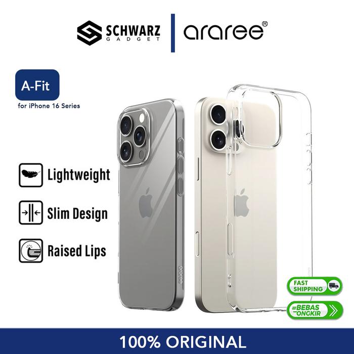 Gambar Araree A-Fit Clear Case iPhone 16 Pro Max /16 Pro / 16 Plus / 16 Slim Soft Casing Original 100% - 16 Pro dari SCHWARZ GADGET undefined Tokopedia