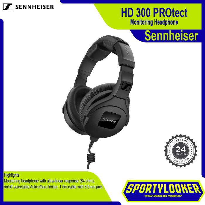 Sennheiser Hd 300 Protect Hd300 Monitoring Headphone With Onoff Activegard