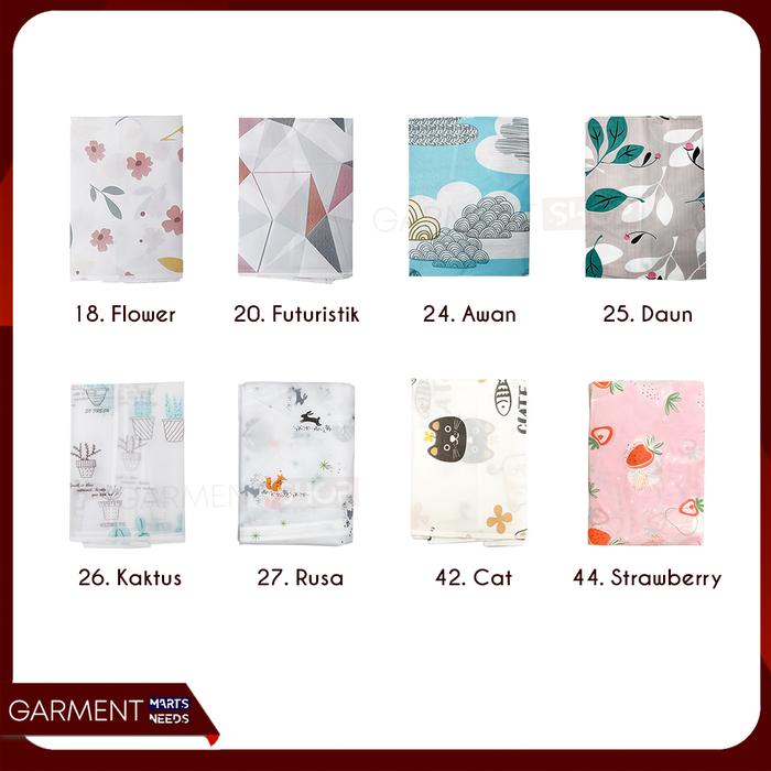 Gambar Cover Mesin Cuci Bahan Plastik PEVA KUALITAS PREMIUM Bukaan Atas (A) - RANDOM dari GarmentMarts undefined Tokopedia