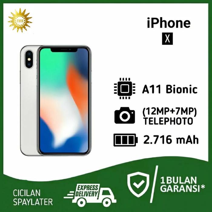 Gambar Iphone x 64GB fullset second original mulus - Putih, 64 gb dari Rhacellindo Multimedia undefined Tokopedia