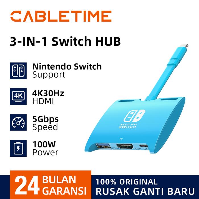 Docking Station Usb C To Hdmi Switch CABLETIME Nintendo Switch