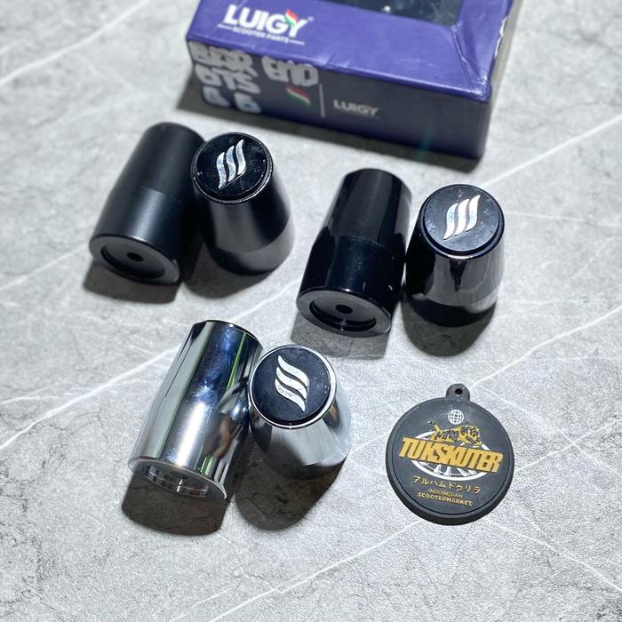 Gambar Bar end Stabilizer Luigy Big Bar end Chrome / Black Vespa GTS GT - Chrome dari Tukskuter undefined Tokopedia