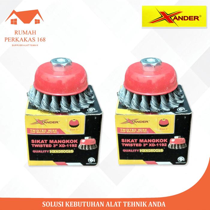 Gambar camel sikat mangkok kepang 3 inch XANDER dari RumahPerkakas_NEW undefined Tokopedia