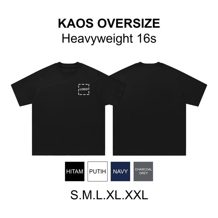 Gambar Kaos Oversize Heavyweight 16s Sablon custom satuan - Logo dada kiri, S dari Craftex undefined Tokopedia