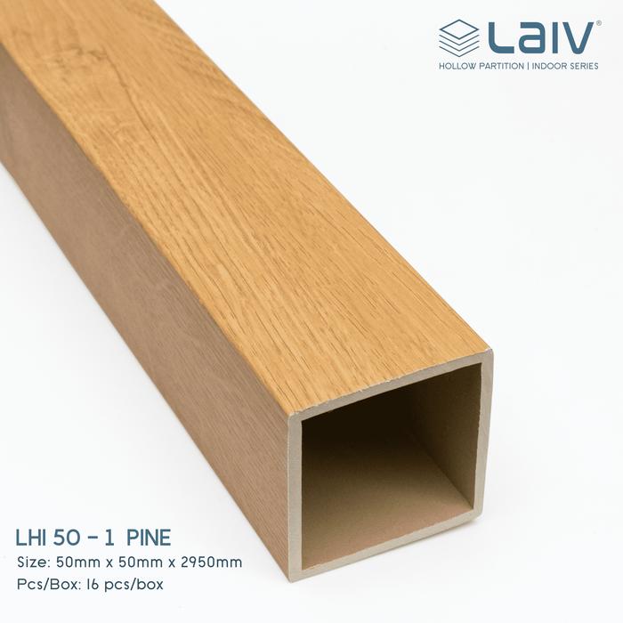 Gambar LAIV Partisi Hollow Indoor PVC Sekat Ruangan WPC Wood Tiang Kisi-Kisi Partisi Plafon Pembatas 290cm - LHI50-1 dari LAIV Official Store Kota Administrasi Jakarta Barat Tokopedia