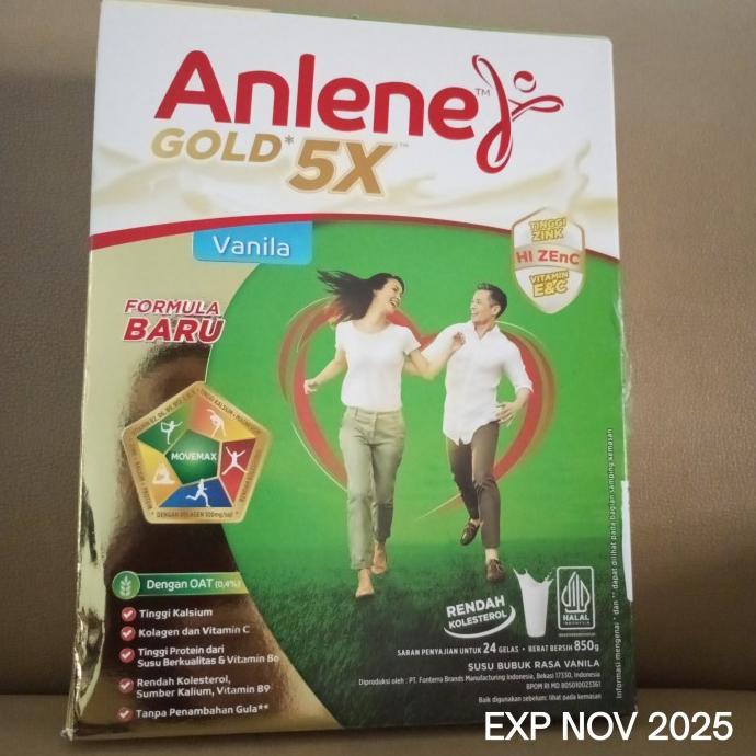 Gambar Terbaru SUSU ANLENE GOLD PLUS VANILA / ANLENE GOLD 5X 850gram High Quality dari Haenori undefined Tokopedia