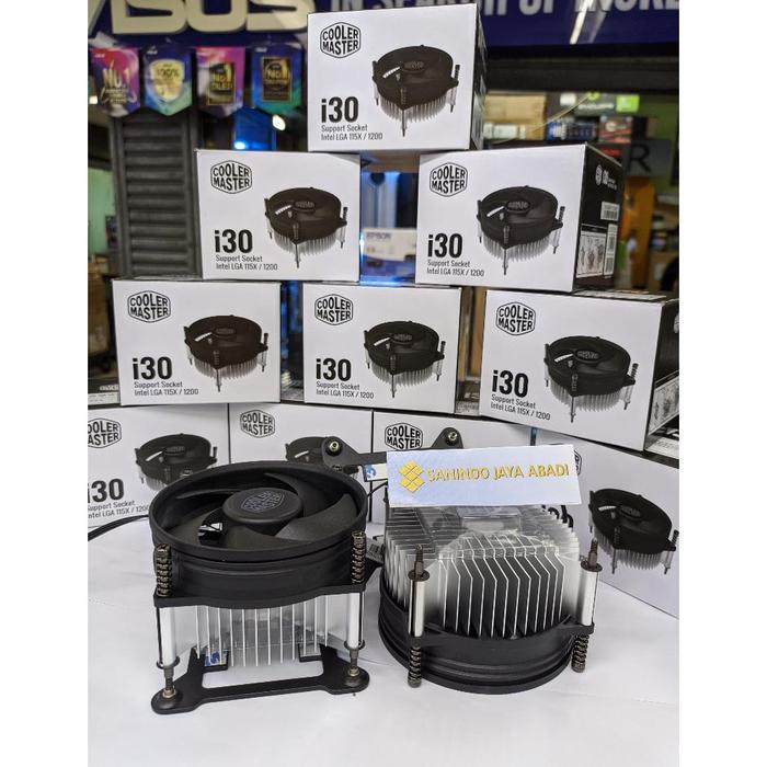 Jual ZC FAN PROCESSOR COOLER MASTER i30 FAN LGA 1155 LGA 1150