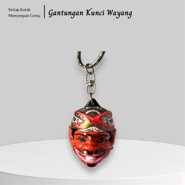 Gambar Souvenir Unik Gantungan Kunci Wayang Hadiah Kotak Hias - Cepot dari Kotak Hias Souvenir Unik undefined Tokopedia