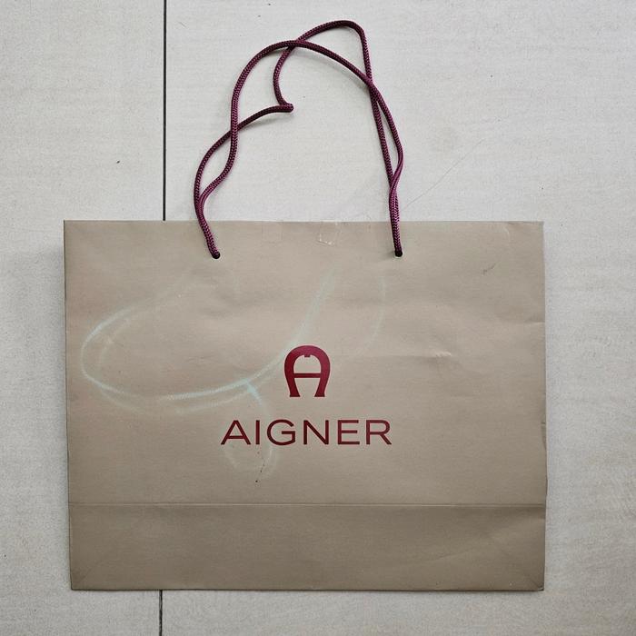 Jual paper bag aigner original tas gift jado dhopping belanja