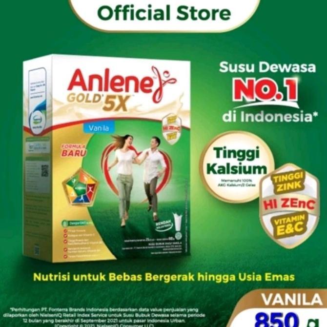 Gambar Terbaru ANLENE GOLD PLUS 5X VANILA COKLAT ORIGINAL 850 GRAM /ANLENE 850 GRAM Best Quality - ORIGINAL dari Haenori undefined Tokopedia