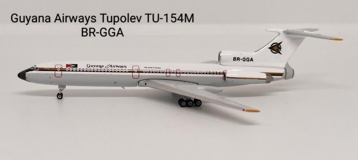 Gambar Guyana Airways Tupolev TU-154M BR-GGA By Phoenix 1:400 Scale dari Airshop Diecast undefined Tokopedia