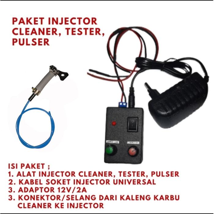 Jual PAKET ALAT RVM INJECTOR CLEANER TESTER PULSER INJEKTOR - Adaptor ...
