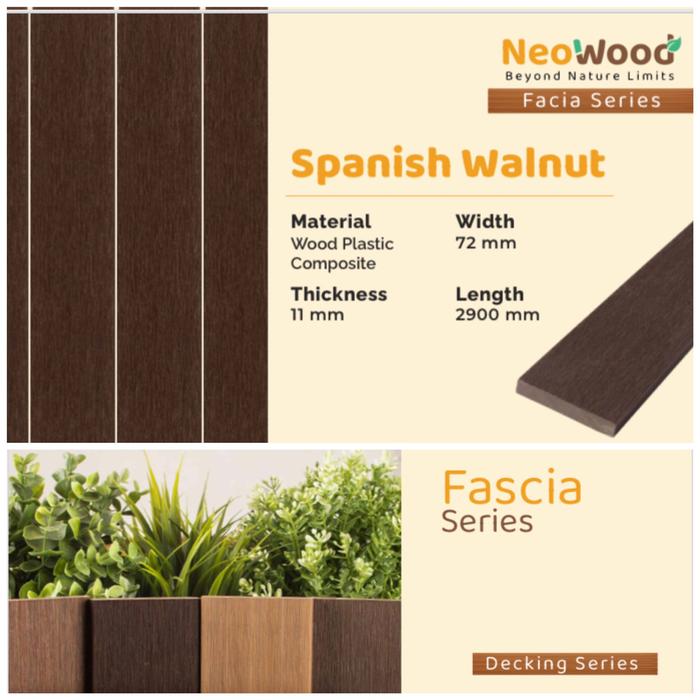 Neowood Jual neowood fascia series WPC decking outdoor - Spanish walnut - Kab ...
