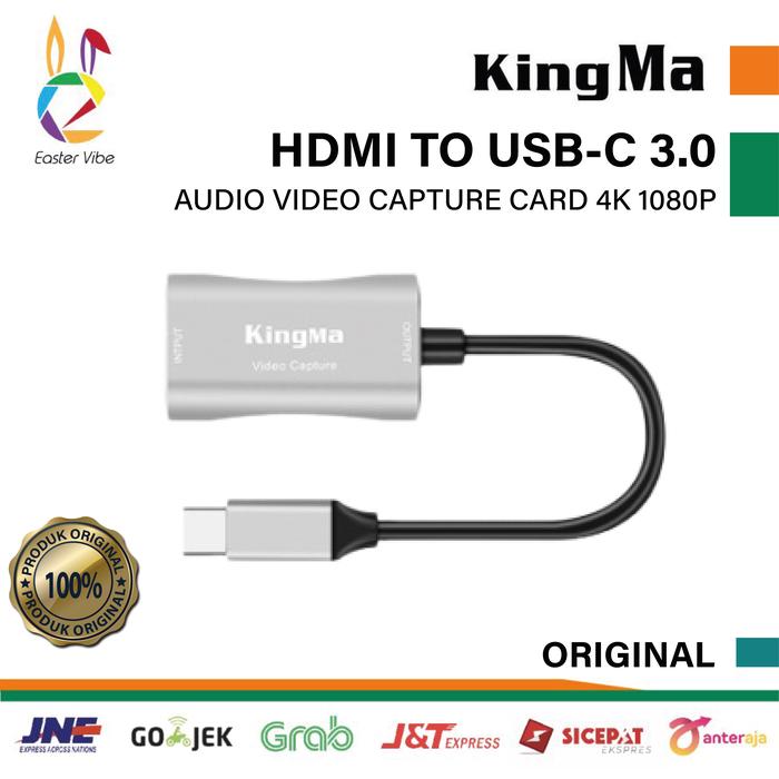Jual KINGMA HDMI to USB-C Video Capture Card 4K 1080p for