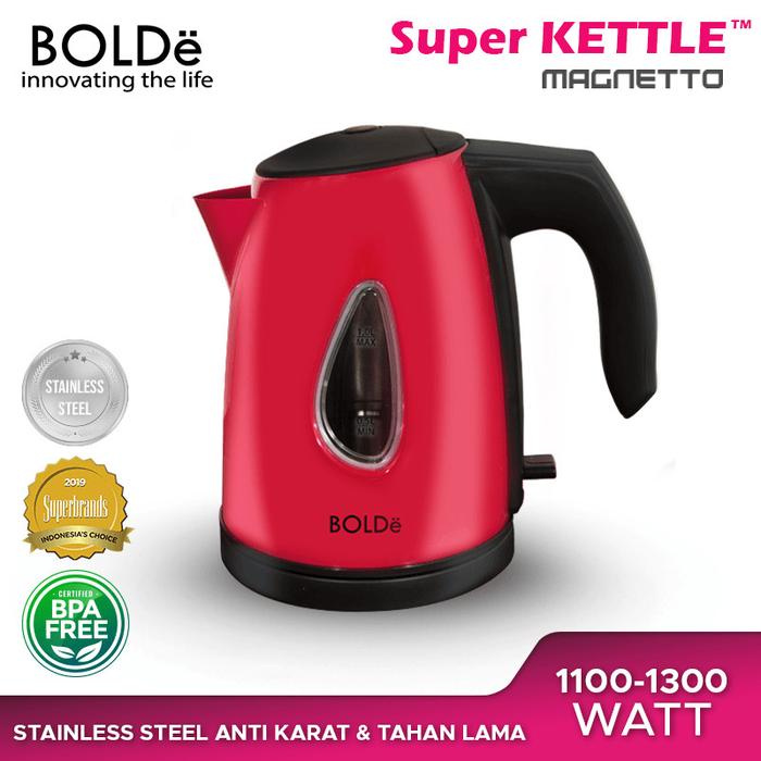 Gambar Super Kettle Magnetto Teko Listrik 1L BPA Free Stainless Steel Eco Green Technology - Merah dari Tanbing-so undefined Tokopedia