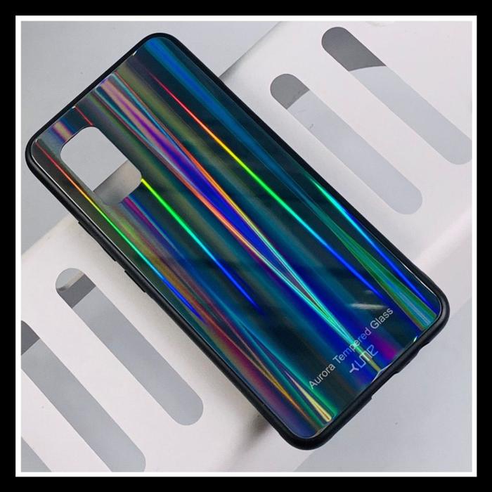 Gambar Vivo V19 Case Aurora Glass Original HardCase Cover Tempered Bumper Soft Silicone Casing - HITAM-AURORA., VIVO V19. dari Markas acc 88 undefined Tokopedia