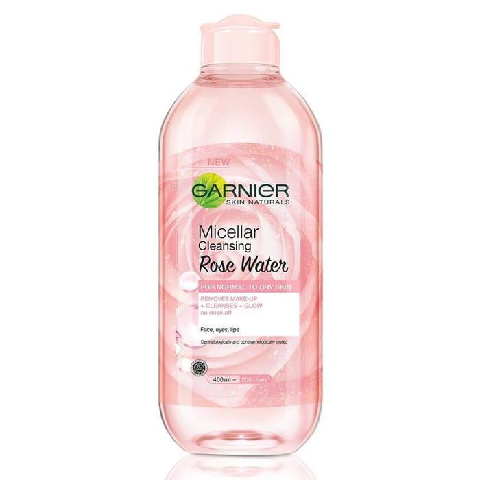 Gambar Garnier Micellar Cleansing Water Rose / Pink / Biru / Kuning SkinCare - ROSE 400ML dari dgreen store Jakarta undefined Tokopedia