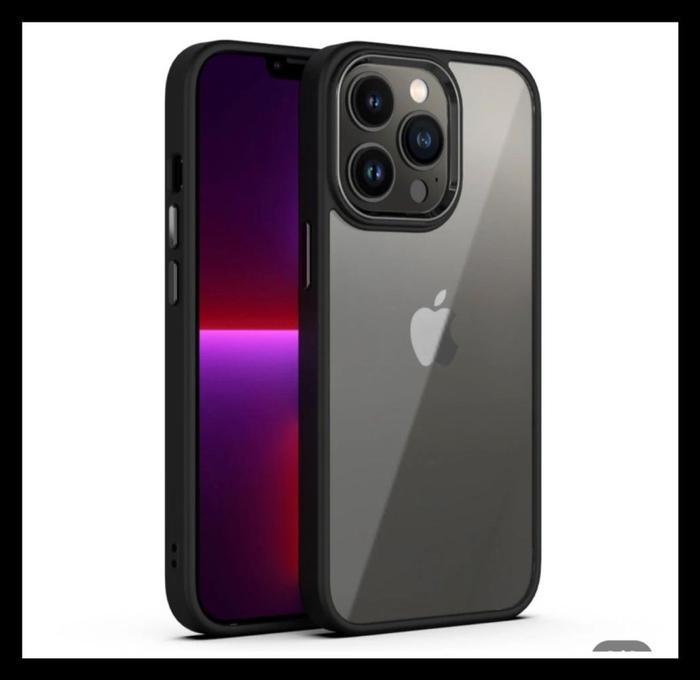 Gambar IPhone 12 / Pro / Max Electro Hybrid Original Hard Case Casing Cover Back Transparan Bumper Soft Silicone - HITAM., IPH 12 6.1. dari Original Shop Nillkin Kota Administrasi Jakarta Pusat Tokopedia