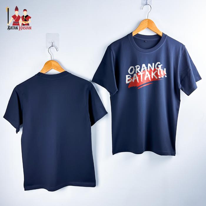 Gambar ORANG BATAK - Kaos Batak - Katun premium 100% - Batak Hasian Official Store - Navy, 3XL dari Batak Hasian Store undefined Tokopedia
