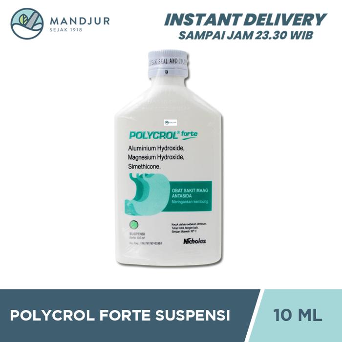 Gambar Polycrol Forte Suspensi 100 mL - Obat Sakit Maag dan Asam Lambung dari Apotekmandjurofficial undefined Tokopedia