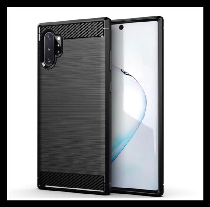 Gambar SAMSUNG GALAXY NOTE 10 PLUS LIKGUS CARBON ORIGINAL SOFT CASE TPU COVER - HITAM., SM NOTE 10+PLUS dari Markas acc 88 undefined Tokopedia