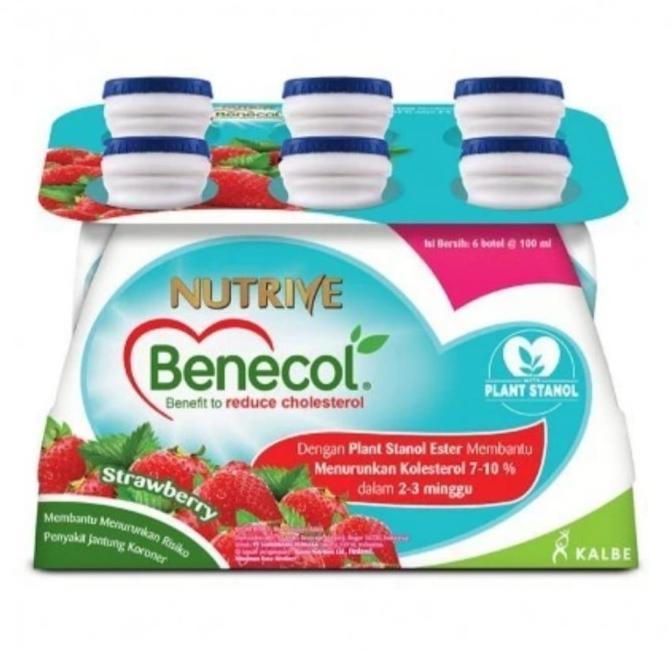 Gambar NUTRIVE BENECOL 6 X 100 ML- MINUMAN PENURUN KOLESTEROL - STRAWBERRY dari nian store77 undefined Tokopedia